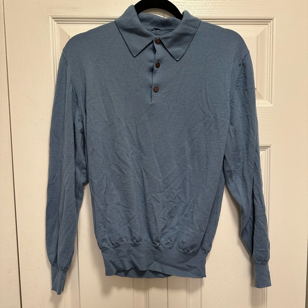 Brioni Long Sleeve Polo
